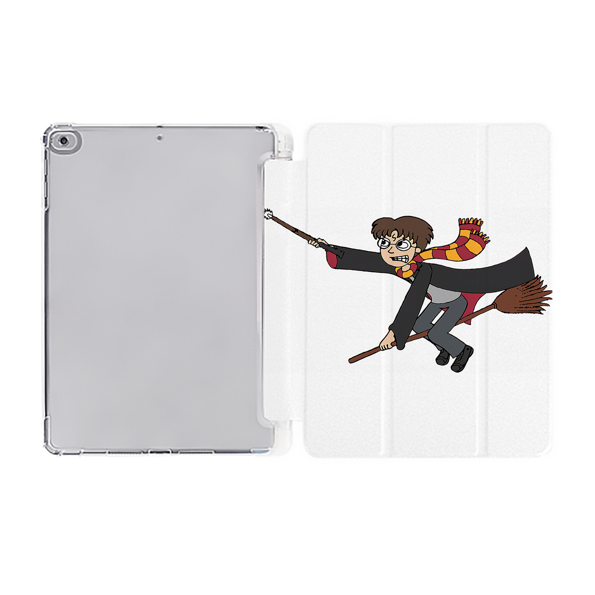 （画像用） Harry Potter ハリー・ポッターシリーズ IPad ケース ペン収納付き 三つ折りスタンド PUレザー×シリコン 対応機種9.5/10.5/10.9インチ